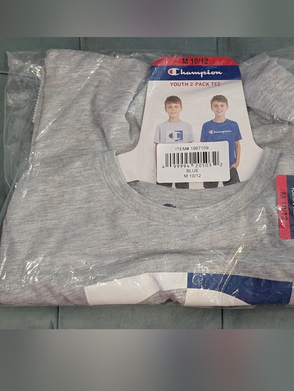 Champion Boys Tee Shirt Two Pack (M)